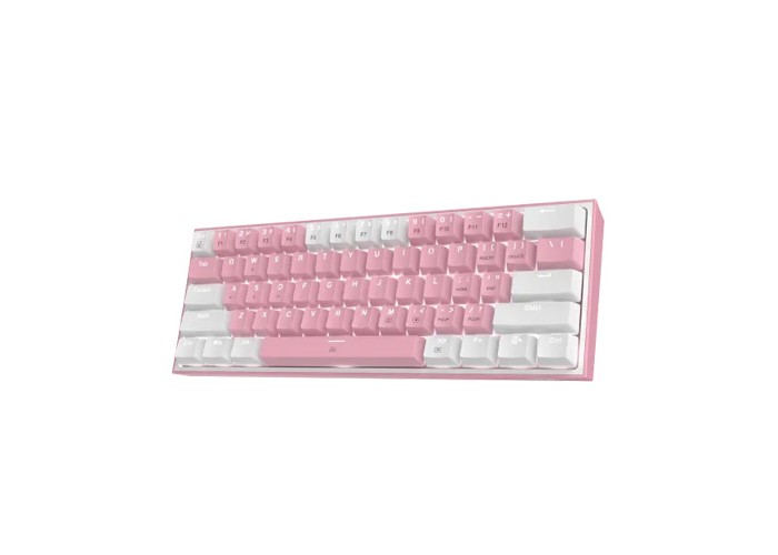 Redragon K617 FIZZ RGB Red Switch Pink-White gaming Keyboard
