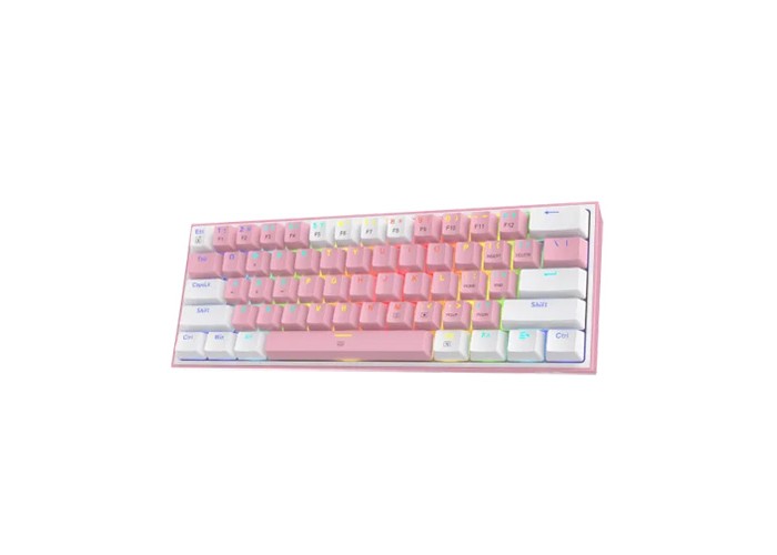 Redragon K617 FIZZ RGB Red Switch Pink-White gaming Keyboard